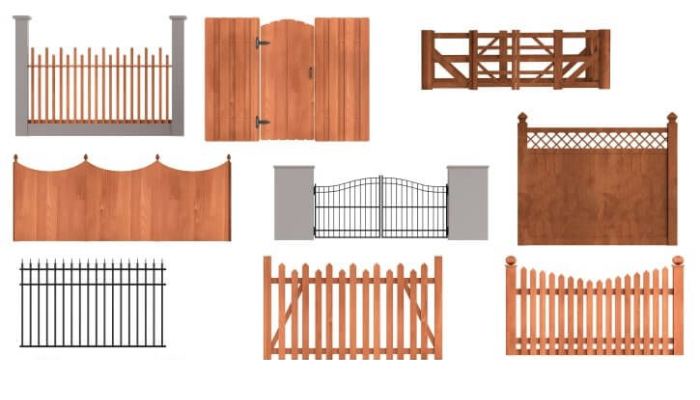 types of fence materials
